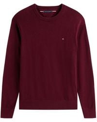 Tommy Hilfiger - Logo-Embroidered Crew-Neck Sweater - Lyst