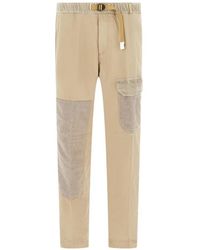 White Sand - Pantalones Cargo Con Detalle Patchwork - Lyst