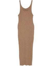 Enza Costa - Ribbed-Knit Slim-Fit Midi Dress - Lyst
