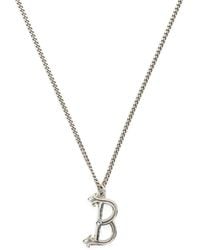 Emanuele Bicocchi - B Letter Pendant Necklace - Lyst