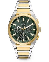 Fossil - Everett Chronograph 44Mm Watch - Lyst