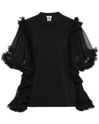 Noir Kei Ninomiya - Ruffled Blouse - Lyst