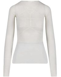 Rick Owens - Seam-Detail Long-Sleeve T-Shirt - Lyst
