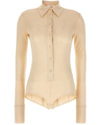 Sportmax - Pera Button-Fastening Bodysuit - Lyst