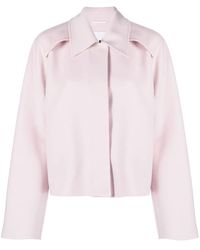 Jil Sander - Veste En Laine À Col Pointu - Lyst