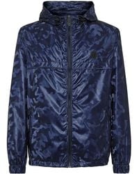 Philipp Plein - Camouflage-Print Hooded Windbreaker - Lyst