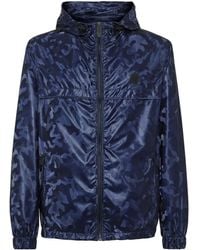Philipp Plein - Camouflage-Print Hooded Windbreaker - Lyst