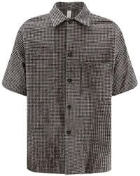 Hevò - Check-Pattern Short-Sleeve Shirt - Lyst