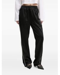 HUGO - Side-Stripe Satin Trousers - Lyst