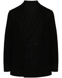 Harris Wharf London - Blazer Croisé En Maille - Lyst