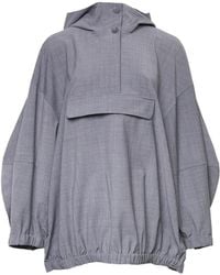 Enfold - Hooded Front-Flap Jacket - Lyst