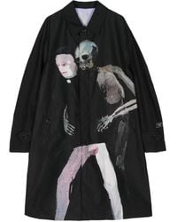 Undercover - Graphic-Print Parka Coat - Lyst