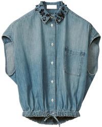 Fabiana Filippi - Blouse Met Trekkoord - Lyst