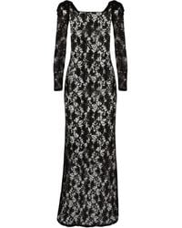 Nina Ricci - Bow-Embellished Sequinned Lace Gown - Lyst