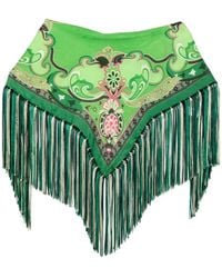 Etro - Foulard With Fringe 70X70 - Lyst