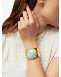 Sylvia Toledano - Sphere Amazonite Cuff Bracelet - Lyst
