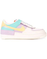 Nike Rubber Air Force 1 Colour-block Sneakers in Green | Lyst