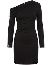 Patrizia Pepe - Draped Wool Blend Midi Dress - Lyst
