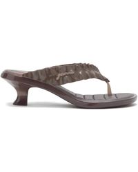 Ganni - X Melissa Ruffled-Strap Heeled Sandals - Lyst