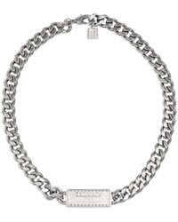 Balmain - Signature Tubular Curb-chain Necklace - Lyst