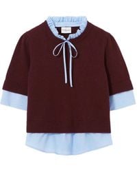 Claudie Pierlot - Short-Sleeve Layered Top - Lyst