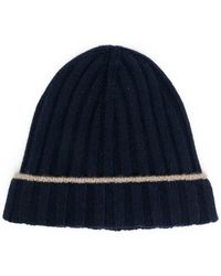 Brunello Cucinelli - Gerippte Beanie Aus Kaschmir - Lyst