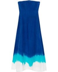 Gabriela Hearst - Alessia Strapless Dip-Dye Maxi Dress - Lyst