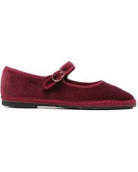 Flabelus - Lucrecia Velvet Ballet Flats - Lyst