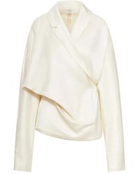 TOTEME - Draped Blouse - Lyst