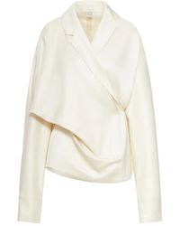 TOTEME - Draped Blouse - Lyst