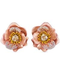 Anabela Chan - 18Kt Vermeil Bloom Sapphire And Diamond Earrings - Lyst