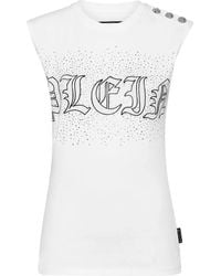 Philipp Plein - Top Mit Kristallen - Lyst