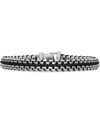 David Yurman - Woven Box Chain Armband Aus Sterlingsilber 10Mm - Lyst