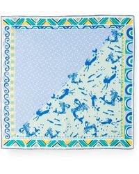 Prada - Printed Silk Twill Scarf 55 - Lyst