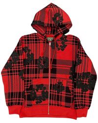 DENIM TEARS - Plaid Zip-Up Hoodie - Lyst
