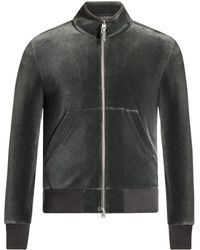Tom Ford - Velour Zip-up Cardigan - Lyst