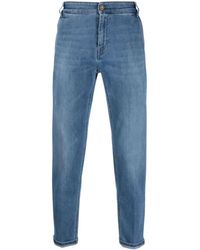 PT Torino - Tapered-leg Cropped Jeans - Lyst