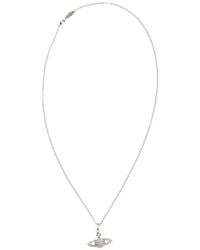 Vivienne Westwood - Mini Bas Relief Orb Pendant Necklace - Lyst