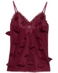 Coperni - Burgundy Spaghetti Strap Top - Lyst