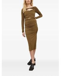 Day Birger et Mikkelsen - Cut-Out Gathered Midi Dress - Lyst