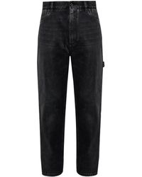 Dolce & Gabbana - Vaqueros Rectos Con Aplique - Lyst