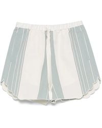 forte_forte - Linen Blend Shorts - Lyst