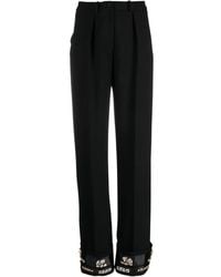 V:PM ATELIER - Cosmo Crystal-Embellished Straight-Leg Trousers - Lyst