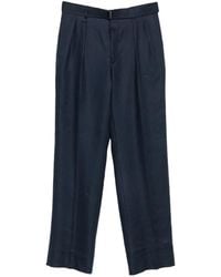 Tagliatore - Pleated Straight-Leg Trousers - Lyst