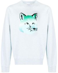 Maison Kitsuné - Vibrant Fox Head Sweatshirt - Lyst