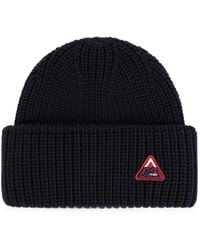 DSquared² - Logo-Patch Ribbed-Knit Beanie Hat - Lyst