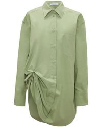 JW Anderson - Eyelet-Detail Oversized Cotton Shirt - Lyst