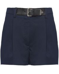 Prada - Pantalones cortos con pinzas - Lyst