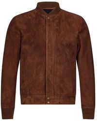 Salvatore Santoro - Veste Bomber En Daim - Lyst
