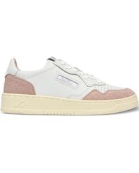 Autry - Medalist Low Soflea Spk Wht Memory Cow Leather + Calf Shoe - Lyst